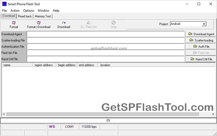 SP Flash Tool v1.1051