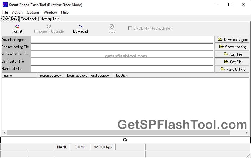 SP Flash Tool v2.1133