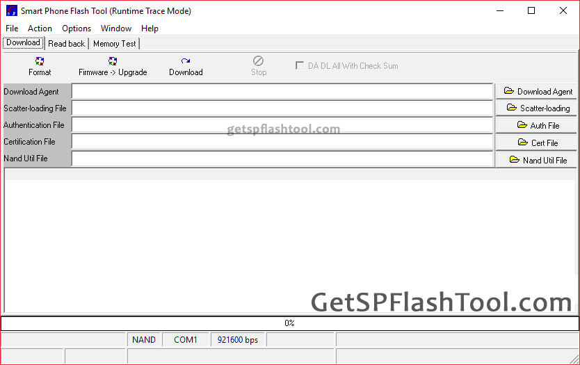 SP Flash Tool v3.1210