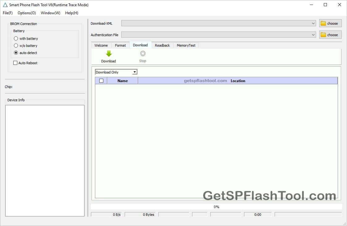 SP Flash Tool v6.2124